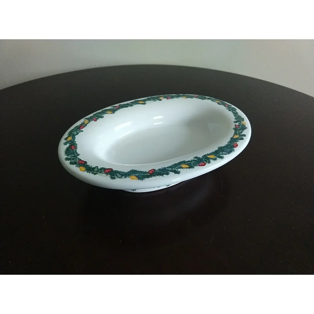 Bath And Body Works Christmas 7 Inch Soap Dish Garland Lights